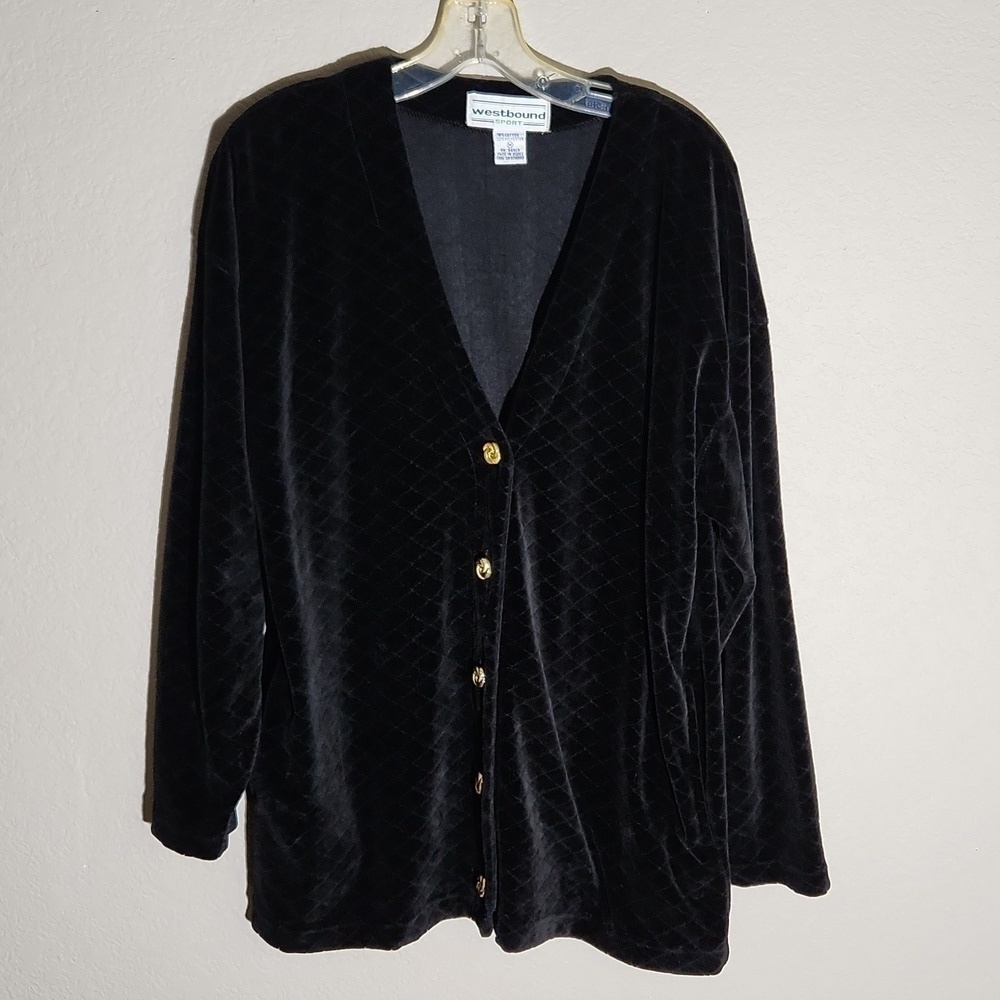 Vintage Westbound Sport Jacket size M Velvetine Black